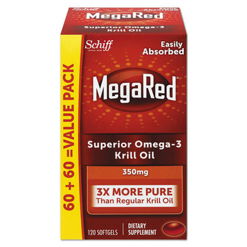 MegaRed® Omega-3 Krill Oil Softgel, 120-bottle freeshipping - TVN Wholesale